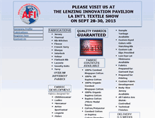Tablet Screenshot of american-fabrics.com